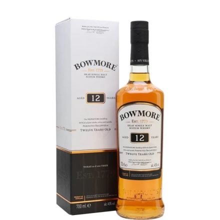 Bowmore Whiskey 12y DD Islay Single Malt Skót Whisky 40% 0.7l