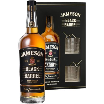 Jameson BLACK BARREL Triple Distilled Irish Whiskey 40% 0.7l dd +2 poh