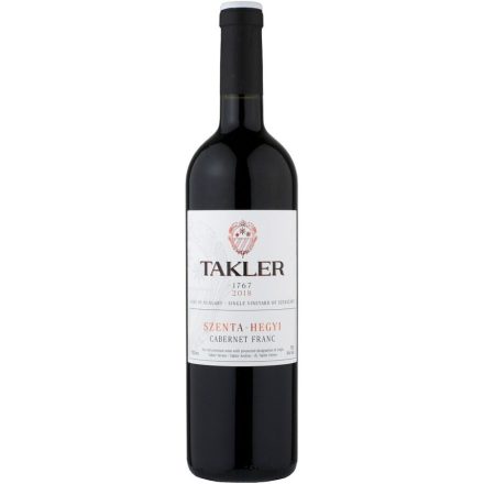 Takler Szentahegyi Cabernet Franc 2018 0.75l