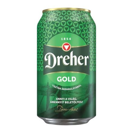 Dreher Gold 0.33l dobozos DRS