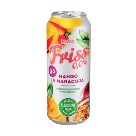 Borsodi Friss Mangó-maracuja 0.5l 0%