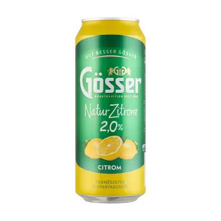 Gösser NZ Citrom 2% 0.5 dobozos