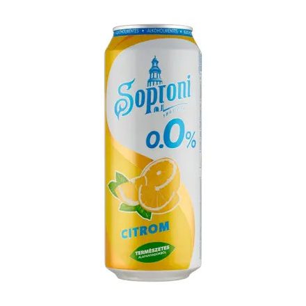 Soproni 0.0% Citrom 0.5l drs