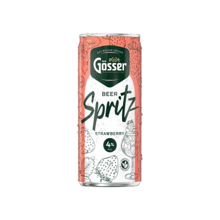 Gösser Spritz Strawberry 4% 0,33l dobozos