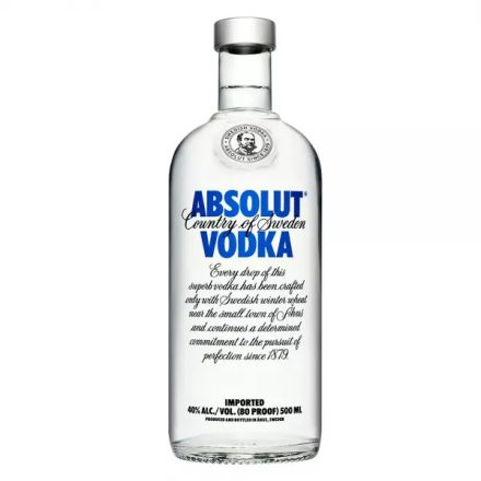 Absolut vodka 40% 0.5l