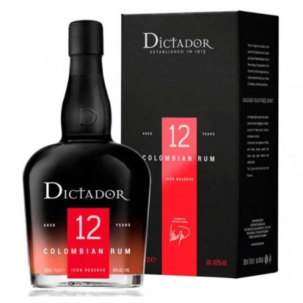 Dictador 12 éves rum 40% 0.7l pdd