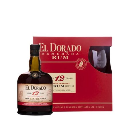 El Dorado 12y 0.7l 40% Díszdoboz+Póhár